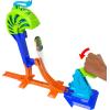 imageHot Wheels Toy Car ampamp Track Set Stunt Tracks Power Launch Champion with 15Foot Jump with Catch Cage Speed Snap Track Compatible 164 Scale Vehicle