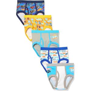 imageHot Wheels boys Boxerbriefs and Briefs Available in Sizes 23t 4t 4 6 8 and 105pack 100 Cotton Briefs