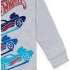 imageHot Wheels Fleece Pullover Hoodie Toddler to Big Kid Sizes 2T  1820Heather Grey