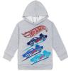 imageHot Wheels Fleece Pullover Hoodie Toddler to Big Kid Sizes 2T  1820Heather Grey