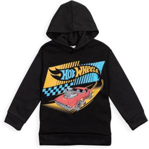 imageHot Wheels Fleece Pullover Hoodie Toddler to Big Kid Sizes 2T  1820Black