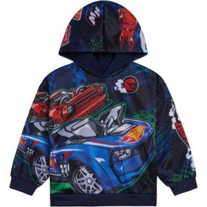 imageHot Wheels Fleece Pullover Hoodie Toddler to Big Kid Sizes 2T  1820Navy