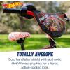 imageDynacraft Hot Wheels Boys BMX Bikes Sizes 12  18 for Ages 39 Years in red Black with Handlebar rev Grip Play FeatureBlack