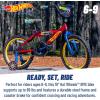 imageDynacraft Hot Wheels Boys BMX Bikes Sizes 12  18 for Ages 39 Years in red Black with Handlebar rev Grip Play FeatureRed