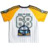 imageHot Wheels Athletic Mesh Baseball Jersey TShirt and Shorts Outfit Set Toddler to Big Kid Sizes 2T  1012Golden Yellow  Gray