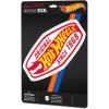 imageHot Wheels Badge Adhesive Vinyl Decal  Fun Hot Wheels Sticker for Car Window or BumperRedYellow