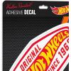 imageHot Wheels Badge Adhesive Vinyl Decal  Fun Hot Wheels Sticker for Car Window or BumperRedYellow