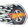 imageHot Wheels Flaming Tire Metal Sign  Classic Hot Wheels Wall Decor for Bedroom Garage or Man CaveBlackGray