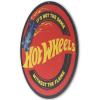 imageHot Wheels Flaming Tire Metal Sign  Classic Hot Wheels Wall Decor for Bedroom Garage or Man CaveRed