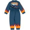imageHot Wheels French Terry Racing Zip Up Coverall Toddler to Big Kid Sizes 2T  1012Gray