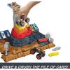 imageHot Wheels Monster Trucks Playset amp Toy Truck Arena Smashers Bone Shaker Ultimate Crush Yard Exclusive 164 Scale Bone Shaker amp 3 Crushable Cars