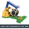 imageHot Wheels Monster Trucks Toy Truck amp Playset Rhinomite Chargin Challenge Playset with a 164 Scale Vehicle amp 2 Crushed Cars