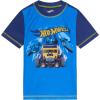 imageHot Wheels Raglan Rash Guard and Swim Trunks UPF 50 Outfit Set Toddler to Big Kid Sizes 2T  1012Navy