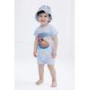 imageHot Wheels Romper and Bucket Sun Hat Outfit Set Newborn to Toddler Sizes Newborn  4TPastel Blue