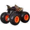 imageHot Wheels Toy Monster Trucks Creature 3Pack Set of 3 Toy Trucks in 164 Scale Shark Wreak Piranahh amp MegaWrex