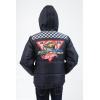 imageHot Wheels Zip Up Puffer Jacket with Fleece Lining Toddler to Big Kid Sizes 3T  1012Black