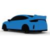 imageIndoor amp Outdoor Custom Car Cover Compatible with Honda Civic Type R 2024  Personalized Hot Wheels Style Design UV Dust amp Weather Protection BlueBlue
