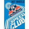 imageAta Boy Hot Wheels Speed Club Blue 25 X 35 Magnet for Lockers and Refrigerators