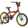 imageDynacraft Hot Wheels Boys BMX Bikes Sizes 12  18 for Ages 39 Years in red Black with Handlebar rev Grip Play FeatureRed