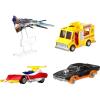 imageHot Wheels Marvel Premium 4Pack of 4 Toy Cars Trucks amp Vans Inspired by Popular Comic Book Characters in 164 Scale