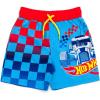 imageHot Wheels UPF 50 Swim Trunks Toddler to Little Kid Sizes 3T  78Blue