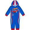 imageHot Wheels Zip Up Hooded Coverall Toddler to Big Kid Sizes 3T  1012Blue