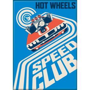 imageAta Boy Hot Wheels Speed Club Blue 25 X 35 Magnet for Lockers and Refrigerators