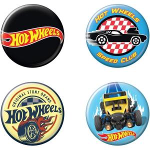imageAtaBoy Hot Wheels Set of Four 125 Collectable Buttons