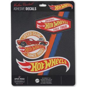 imageHot Wheels Badge Adhesive Vinyl Decal  Fun Hot Wheels Sticker for Car Window or BumperRed
