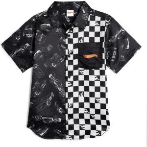 imageHot Wheels Button Down Dress Shirt Toddler to Big Kid Sizes 2T  1416