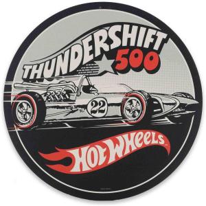 imageHot Wheels Flaming Tire Metal Sign  Classic Hot Wheels Wall Decor for Bedroom Garage or Man CaveBlack