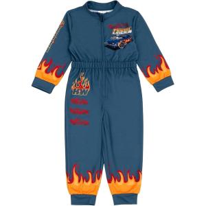 imageHot Wheels French Terry Racing Zip Up Coverall Toddler to Big Kid Sizes 2T  1012Gray