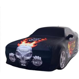 imageHot Wheels I Custom Car Cover MadetoOrder I by Hero Covers I Custom Made to fit Your Vehicle Decorative Automotive Protection Cover I Outdoor and Indoor Car Cover I Bag I Bone Shaker