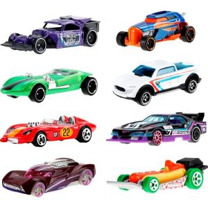 imageHot Wheels Toy Cars amp Trucks Lets Race 8Pack Set of 8 164 Scale Vehicles from the Animated Netflix Show8Pack