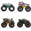 imageHot Wheels Monster Trucks 4Pack 164 Scale Set of 4 Toy Vehicles with Giant Wheels for Kids amp Collectors Styles May Vary