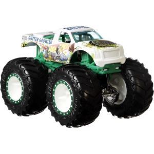imageHot Wheels Monster Trucks 4Pack 164 Scale Set of 4 Toy Vehicles with Giant Wheels for Kids amp Collectors Styles May Vary