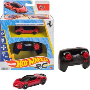 imageHot Wheels RC Toy Car RemoteControl Ferrari SF90 Stradale Assetto Fiorano in 164 Scale Race On and Off Track Booster Button for SpeedFerrari SF90