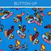 imageHot Wheels Matching Family Button Down Shirt Toddler to Adult Sizes 2T  2XLBright Blue