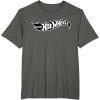imageHot Wheels  Black Flame Logo TShirtAsphalt Grey