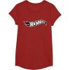 imageHot Wheels  Black Flame Logo TShirtCranberry Red
