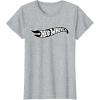 imageHot Wheels  Black Flame Logo TShirtHeather Grey