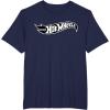 imageHot Wheels  Black Flame Logo TShirtNavy Blue