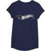 imageHot Wheels  Black Flame Logo TShirtNavy Blue