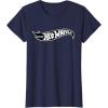 imageHot Wheels  Black Flame Logo TShirtNavy Blue