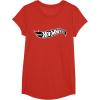 imageHot Wheels  Black Flame Logo TShirtRed
