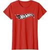 imageHot Wheels  Black Flame Logo TShirtRed