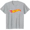 imageHot Wheels  Hot Wheels Logo TShirt SmallHeather Grey