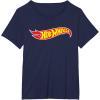 imageHot Wheels  Hot Wheels Logo TShirt SmallNavy Blue