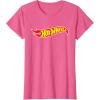 imageHot Wheels  Hot Wheels Logo TShirt SmallPink Heather