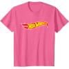 imageHot Wheels  Hot Wheels Logo TShirt SmallPink Heather